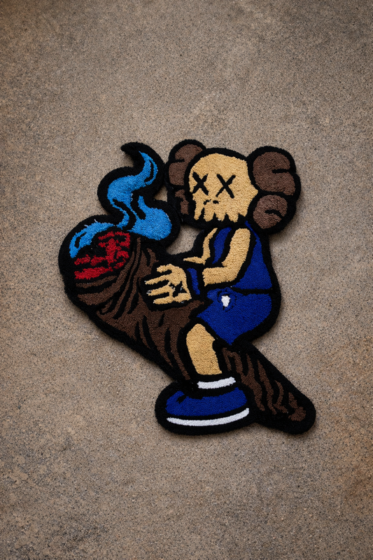 Kaws We Got Smoke Custom Tufted Rug